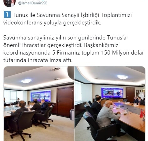 Türkiye'den Tunus'a dev silah ihracatı