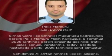 Şırnak'tan acı haber geldi! Trafik kazasında yaralanan polis şehit oldu