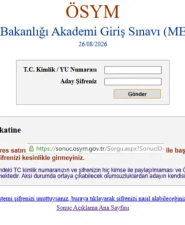MEB AGS sonuçları sorgulama 2026 yeniden açıldı. AGS sonuçları açıklandı mı, nasıl sorgulanır?