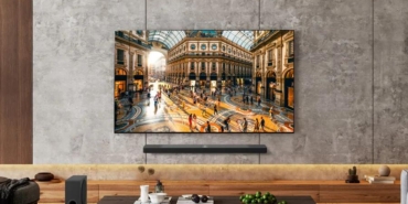 LG TV shown scanning LAN for third-party phones and other devices