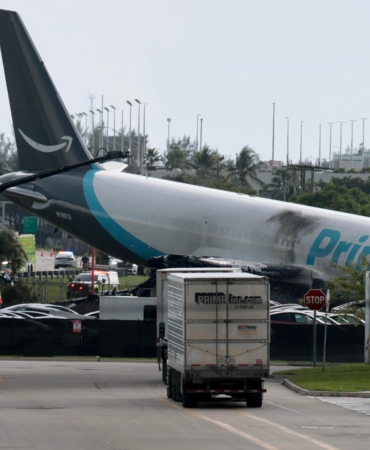 An Amazon cargo plane crashed at Miami International Airport